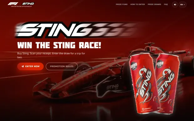 Sting Race campaign site